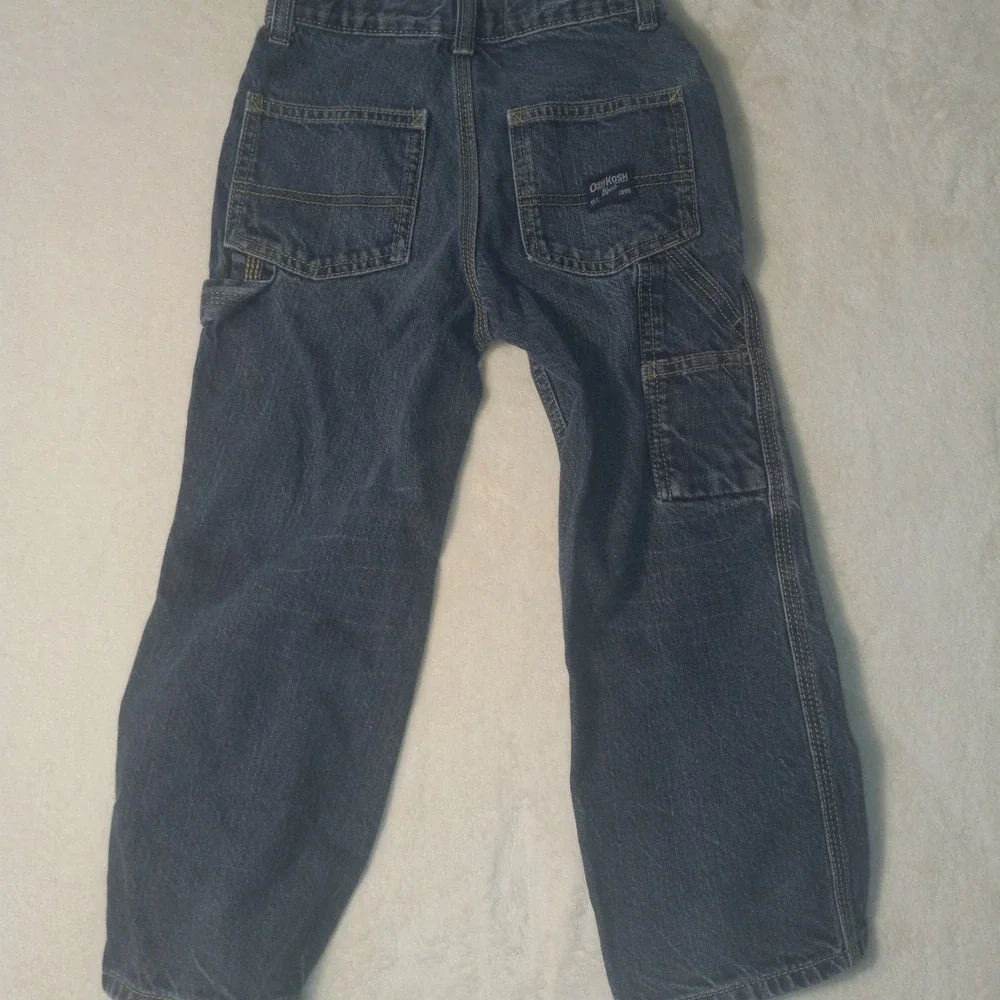 OshKosh B'gosh Carpenter Jeans Kids 5R  Dark Blue E-Z Adjust Waist Utility